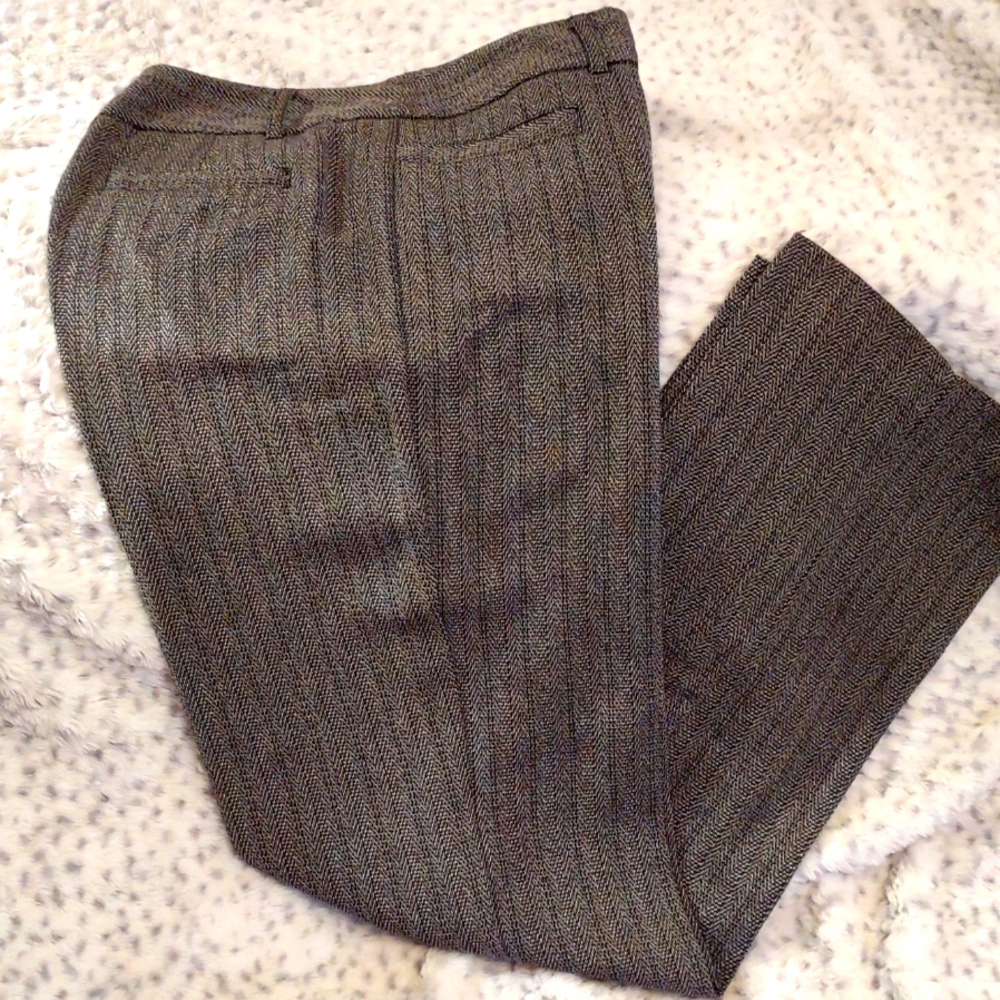 Christopher & Banks Black and Grey Tweed Pants